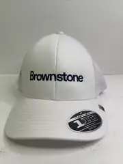 TRAVIS MATHEW FLEXFIT 110 ADJUSTABLE MESH TRUCKER CAP (Brownstone Logo)