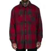 Sullen Art Collective Empire Flannel Button Up Long Sleeve Shirt