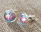 Diet Coca Cola Bottle Cap Cufflinks - Unique Gift
