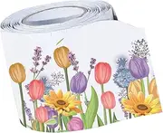 HOODANCOS 1 Roll Stylish Border Sticker Decorative Border Trim for Bulletin Board Blackboard and Classroom Decor Bright Colors Cuttable Design for DIY Projects and Party Accessories