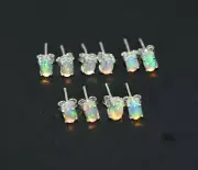WHOLESALE 5PR 925 SOLID STERLING SILVER ETHIOPIAN OPAL STUD EARRING LOT w780