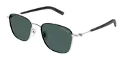 Montblanc MB0392SA Asian Fit 003 Men's Sunglasses Silver Size 55