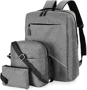 [SLEDEZ] Backpack 3-in-1 Set Multi-function Business Commuting Men's Backpack Large Capacity Portable Shoulder Bag Set
