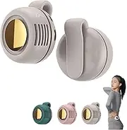 Portable Silent Mini Bladeless Fan Clip On, 2025 New Adjustable 3-Speed Suspended Waist Fans, For Outdoor & Travel & Office (White)