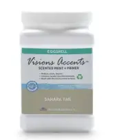 Visions Accents Paint+Primer Scented Paint, Sahara Tan Eggshell, 1/2 Gallon