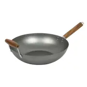 Davis & Waddell Asia One Carbon Steel Wok with Handle 35cm