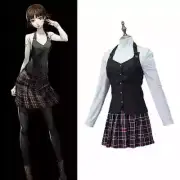 HOT Person 5 P5 Makoto Niijima Shujin Anime School Uniform Cosplay