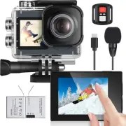 Action Camera 4K Underwater Camera Waterproof 40M Ultra HD 20MP Camera 170 ° ...