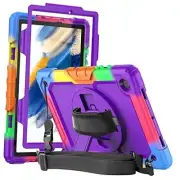 Case Compatible with Galaxy Tab A8 Case 10.5 for Kids with Screen Purple
