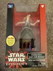 Star Wars Phantom Menace Dancing Jar Jar Binks Thinkway Sound n Voice- SEALED!