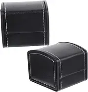 DIYEAH Box Rotating Watch Box Elegant PU Travel Jewelry Storage Case for Men and Women Black User Friendly Design for Easy Access and Secure Storage for Travel and Home Use