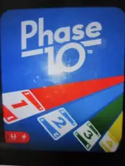 Official Phase 10 Card Game Mattel tin box 2019 New unsealed