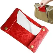 Sanitary Napkin Bag, Pocket Holder - Reusable Soft Tissue Storage Bag | Sanitary Bags, PU Leather Paper Bag for Cotton Pads, Car, Drying