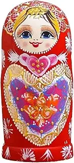Russian Dolls Nesting Dolls Christmas Dolls Set of 10 Pcs,Handmade Russian Dolls Nesting Dolls,Christmas Mother's Day Birthday Matryoshka Dolls Stacking Dolls