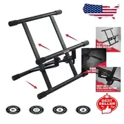 Compact Adjustable Guitar Amp Stand with 176 lb Capacity - Perfect for Stage