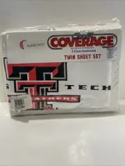 Officially Licensed Texas Tech Red Raiders Jersey Twin Sheet Set