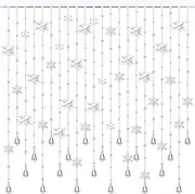 Garland Beaded Curtains, Clear Crystal Bead Garland Chandelier Gems Bead Chain Garland Curtain Hanging Crystal Beads Strings Decorations (Color : Clear, Size : 60cm)