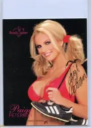 2004 BENCHWARMER PAIGE PETERSON JUMBO BOX TOPPER AUTOGRAPH # 84/100