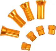 PAMINGONO 8pcs Aluminum Alloy Valve Caps Dustproof Tire Stem Covers for Cars Motorcycles Easy Installation Vibrant Colors for Optimal Protection and Style