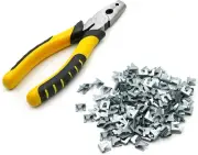 Wire Cage Buckle Clips Pliers Wire Cage Clips and Pliers Chicken Bird Rabbit Cag