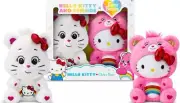 Care Bears Hello Kitty Loves Cheer Bear 10 Collectible Plush 2-Pack - Soft,
