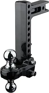 Fastway Flash Solid Steel 49-00-5900 Adjustable Steel Ball Mount with 10 Inch Drop, 2 Inch Shank, and Chrome Plated Balls
