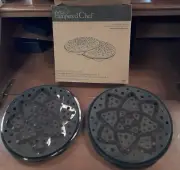 Pampered Chef Black Silicone Microwave Potato Chip Maker #1241
