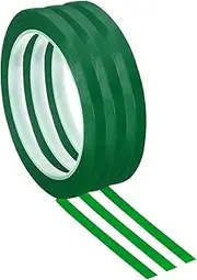 uxcell 3 Pack Whiteboard Tape, 7mm 1/4" Width Art Tape Dry Erase Board Pinstripe Thin Tape for Graphic Chart Grid Drafting Electrical Marking, Green