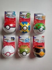 Pokemon Mega Construx Series 17 Complete Set Of 6 Pokeballs