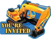 Creative Party Digger Invitations (Pack of 8) (UK Size: One Size) (Yellow/Blue)