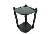 Black Deluxe Corner Pool Snooker Billiard Cue Stand Rack Holds 10 x Cues