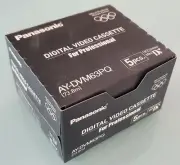 PANASONIC AY-DVM63PQ PRO GRADE (ME) Mini DV Tape Made In Japan - Pack of 5