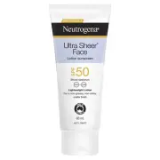 Neutrogena SPF 50 Ultra Sheer Face Lotion UVA UVB Non Greasy Mat Sunscreen 88ml