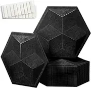 12 Pack Acoustic Foam Panels Self-adhesive,12"X10"X 0.4" Sound Proof Panels Acoustic Treatment for Studio,Office Home Absorb Noise Eliminate Echoes
