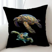Two Turtles Cushion Cover