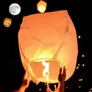 Chinese Paper Lanterns Release in Memorial for Wedding Birthdays Party Celebras