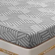 BedStory 4 Inch Memory Foam Mattress Topper Queen - Gel & Bamboo Charcoal Foam Bed Toppers with Removable Cover - High Density Memory Foam