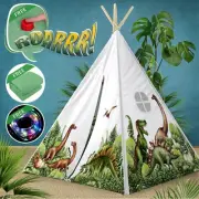 Dinosaur Discovery Teepee with Roar Button, LED Lights & Plush Mat - The Most...