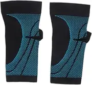 PERSELOSO 1 Pair Elastic Compression Foot Sleeve Socks for Relief of Men Women Fascia Socks Lackish Green for Ankle Support and Everyday Use