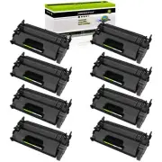 8 Fit For HP Laserjet M402dw MFP M426fdn CF226A 26A Black Laser Toner Cartridges