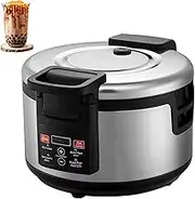 Automatic Pearl Pot, Commercial 16L Fully Automatic Pearl Pot, One-Button Operation and Touch Screen Design, Non-Stick Pan Liner, Anti-Overflow Design, Three-Dimensional Circulation Heating
