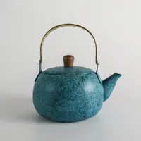 在飛比找蝦皮商城優惠-日本茶壺 折燕 ORI-EN 星空藍 不鏽鋼急須 0.5L 