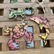 Wood Fractal Lichtenberg Ornament Lizard Dolphin Crab Electricity Sunset ombré