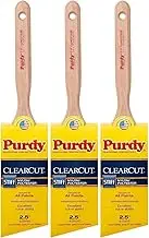Purdy 144152125 Clearcut Series Glide Angular Trim Paint Brush, 2-1/2 inch - 3 Pack