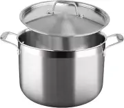 Duxtop Tri Ply Stainless Stockpot w/ Lid 8 Qt Kitchen Cookware Stockpots