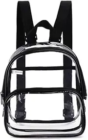 [Generic] 2 Packs Clear Backpack Clear Mini Backpack Stadium Backpack Waterproof Transparent Backpack for Sports Travel
