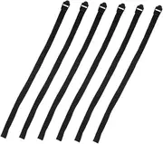 HANABASS 6pcs Trekking Pole Wrist Strap Ski Gloves Lanyard Strap Snowboard Binding Accessories Ski Accessories Skiing Boot Wraps Ties Nylon Black