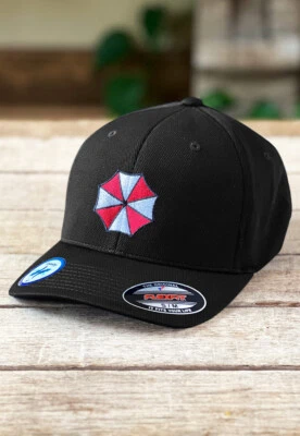 Umbrella Corp Logo Embroidered Flexfit Adult Cool & Dry Sport Cap Hat