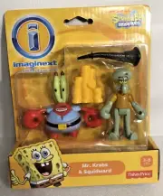 Imaginext SpongeBob Squarepants Mr. Krabs & Squidward with Clarinet and Coins