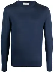 [Mauro Ottaviani] round-neck silk T-shirt 48 Blue